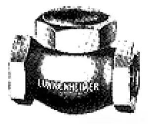 Lunkenheimer #413 3/4in Bronze Lift Check Valve 1000# WOG Screw End