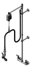 T&S Brass #B-0129-VB 8in Wall-Mount Pre-Rinse Unit Low Flow Spray Valve - VB