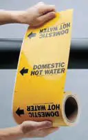 Roll Form Pipe Marker - Chilled Water