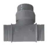 Orion #723303 4in PVDF Sanitary Tee - Plenum Plus