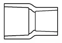 Spears #829-663F 12x3 PVC Reducing Coupling Sch 80