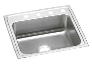 Elkay #LRAD2521 25in x 21-1/4in Stainless Steel ADA Single Bowl Sink 1 Hole
