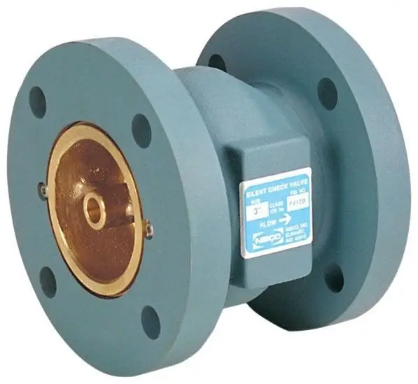 NIBCO #F-910-B-LF 2-1/2in Iron Silent Check Valve 200# Flanged Globe Style