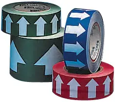1" x 30YDS - Arrow Tape Black/Gray