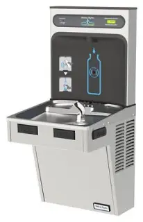 Halsey Taylor #HTHB-HACDSS-WF Stainless Steel HydroBoost Bottle Filler & Single ADA Cooler Non-Refrigerated
