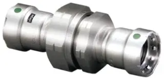 Viega #90430 1-1/2in MegaPress 316 Stainless Steel Union - Press x Press