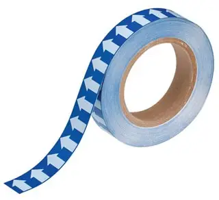 1" x 30YDS - Arrow Tape White/Blue