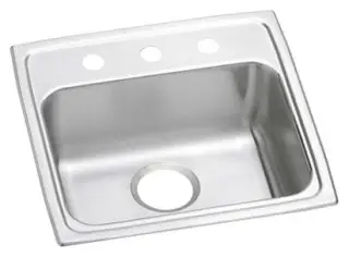 Elkay #LRADQ1918653 19in x 18in Lustertone Stainless Steel Single Bowl Sink