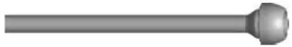 Brasscraft #1-12A C 3/8" x 12" Chrome Lavatory/Sink Riser 1-Piece with Insert