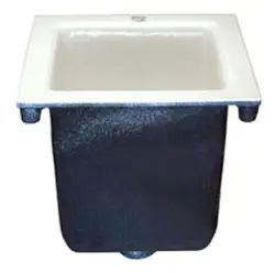Zurn #P1902-4NH 12in x 12in A.R.E. Sani-Flor Receptor 10in Sump 4in NH Body Only