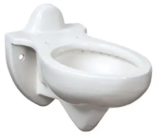 American Standard #3445L101 3-Bolt Back Spud Elongated Flushometer Toilet Bowl