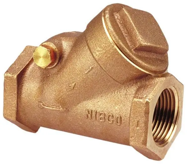NIBCO #T-473-Y 2in Bronze Check Valve 600# Y-Pattern - FNPT