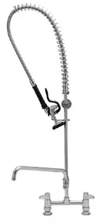 T&S Brass #5PR-8D08 8in Deck-Mount Pre-Rinse Unit with 8in Add-On Faucet