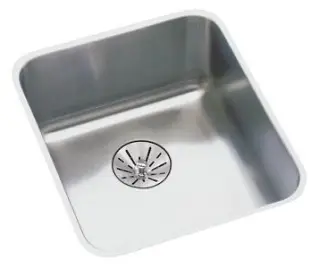 Elkay #ELUHAD141455PD 16-1/2in x 16-1/2in Stainless Steel Undermount Sink ADA