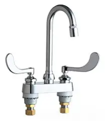 Chicago Faucets #895-317E36ABCP 4in Centers Deck Mount Sink Faucet 1.5 GPM ECAST