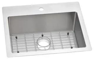 Elkay #ECTSR25229TBG1 25in x 22in Crosstown Slim Rim Stainless Steel Dual Mount Sink