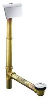 Kohler #K-7147-AF-CP Polished Chrome Clearflo Slotted Overflow Toe-Tap Bath Drain