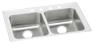 Elkay #LRAD2922654 29in x 22in Lustertone Double Bowl Sink