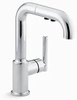 Kohler #K-7506-CP Purist Pullout Secondary Faucet Polished Chrome