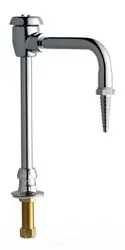Chicago Faucets #626-GN2BVBE7CP 6in Remote Rigid/Swing Gooseneck Spout w/ AVB - Chrome