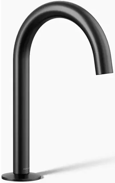 Kohler K-77967-BL Matte Black Tube Design Sink Spout