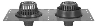 Zurn #Z165-4NH 4in Combination Roof and Overflow Drain 8-3/8in Diameter - No-Hub