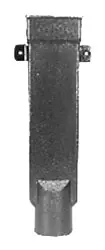 Zurn #Z192-24 4in x 3in Cast Iron Downspout Boot 24in Long