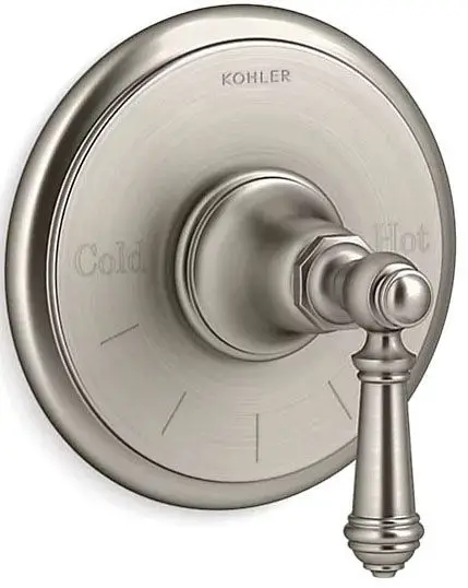 Kohler #T72769-4-BN Lever Handle Thermostatic Valve Trim Brushed Nickel