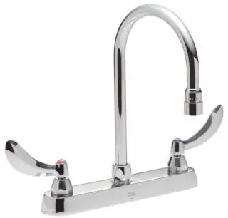 Delta #26C3944 8in LF Chrome Deck Mount Kitchen Faucet