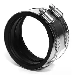 Charlotte Pipe #AW95C 4in ChemDrain CPVC Transition Coupling to Steel Cast Iron