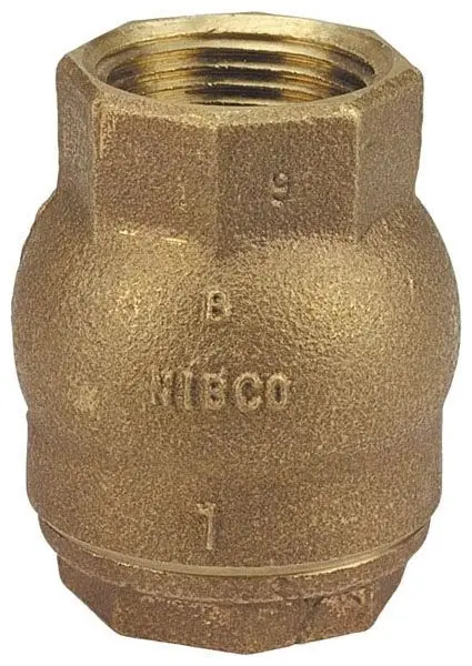 NIBCO #T-480-Y 1in Bronze Ring Check Valve 125# PTFE Disc - FNPT