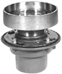 Zurn #ZN415-3NH-7I 3in Cast Iron Floor & Shower Drain Nickel Bronze Strainer - No-Hub