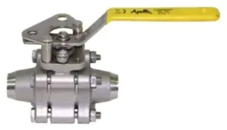 Apollo #86A40301 1/2in Stainless Steel Ball Valve Class 600 Sch. 10 Buttweld