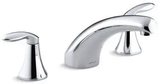 Kohler #P15290-4-CP Coralais Deck-Mount Bath Faucet Trim Lever Handle Polished Chrome