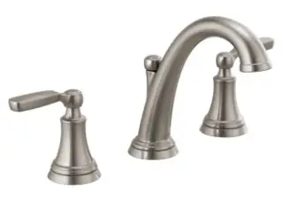 Delta #3532LF-SSMPU Woodhurst Two Handle Widespread Lavatory Faucet 1.2 GPM - Stainless