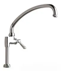 Chicago Faucets #613-AABCP Single Hole Deck Mount Pre-Rinse Adapta-Faucet