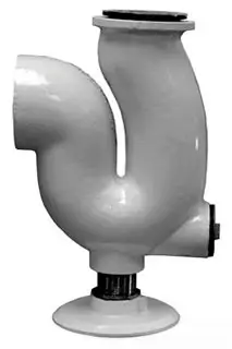 Jones Stephens #T00002 2in Trap Standard Cast Iron White - IPS