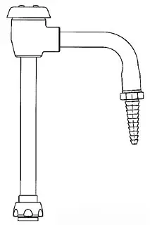Chicago Faucets #GN1BVBE7JKCP 5-3/4" Gooseneck Spout with Atmospheric Vacuum Breaker
