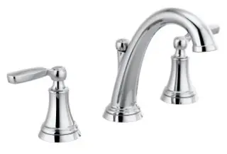 Delta #3532LF-MPU Woodhurst Two Handle Widespread Lavatory Faucet 1.2 GPM