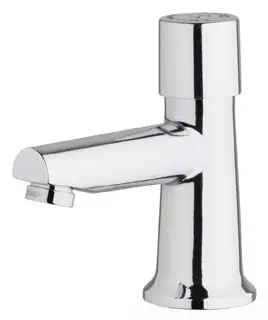 Chicago #3500-E2805ABCP 0.5 GPM Lavatory Faucet Push Handle - Single Supply