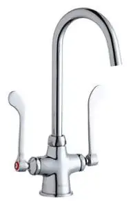 Elkay #LK500LGN05T6 Chrome Single Hole Gooseneck Faucet 1.5 GPM