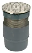 Zurn #PN1400-BZ Nickel Bronze Level-Trol Adjustable Floor Cleanout Cover/Shank