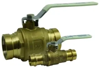 Apollo #94VLF10801A 2in Lead-Free Press Ball Valve Full Port Brass