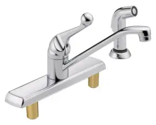 Delta #420LF Chrome Kitchen Faucet Single Handle w/ Spray
