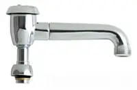 Chicago Faucets #L5VBJKCP 5-3/4in Swing Spout with Atmospheric Vacuum Breaker - 3/4in Male Hose