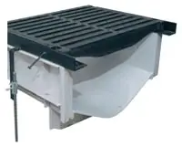 Zurn #P874-12-U6 12in HDPE Trench Drain Channel 6in No-Hub Bottom Outlet