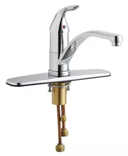 Chicago Faucets #431-ABCP 8in Single Control Kitchen Faucet 1.5 GPM Single Lever
