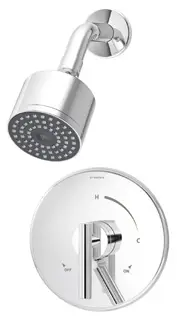 Symmons #S-3501-CYL-B-TRM Chrome Dia Shower Trim Only