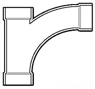 Spears #3777-060 6in PVC DWV Combination Wye & 1/8 Bend - Hub