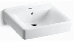 Kohler #2084-0 20in x 18in Soho Single Hole Wall-Mount Bathroom Sink - White
